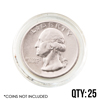 Coin Capsule - Quarter 24.3 mm - Qty 25