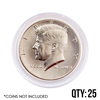 Coin Capsule - Half Dollar 30.6  - Qty 25