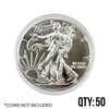 Coin Capsule - Silver Eagle ( 40.6 mm ) - Qty 50