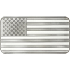 10 Ounce Silver - American Flag Bar - .999 Fine Si