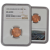1995 Lincoln Cent - Double Die Error - NGC 68 Red