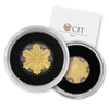Cook Islands - Golden Snowflake - 1/2 Gram Gold Si