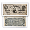 $50 Confederate Bank Note - Au/Unc